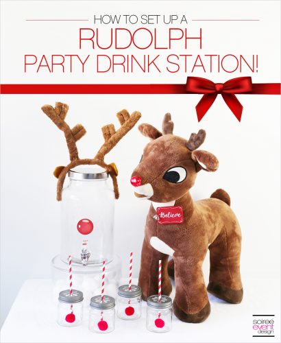 Rudolph Christmas Party Drink Station