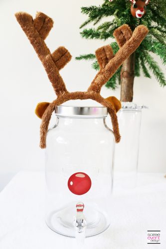 Rudolph Party Drink Station - Rudolph Drink Dispenser