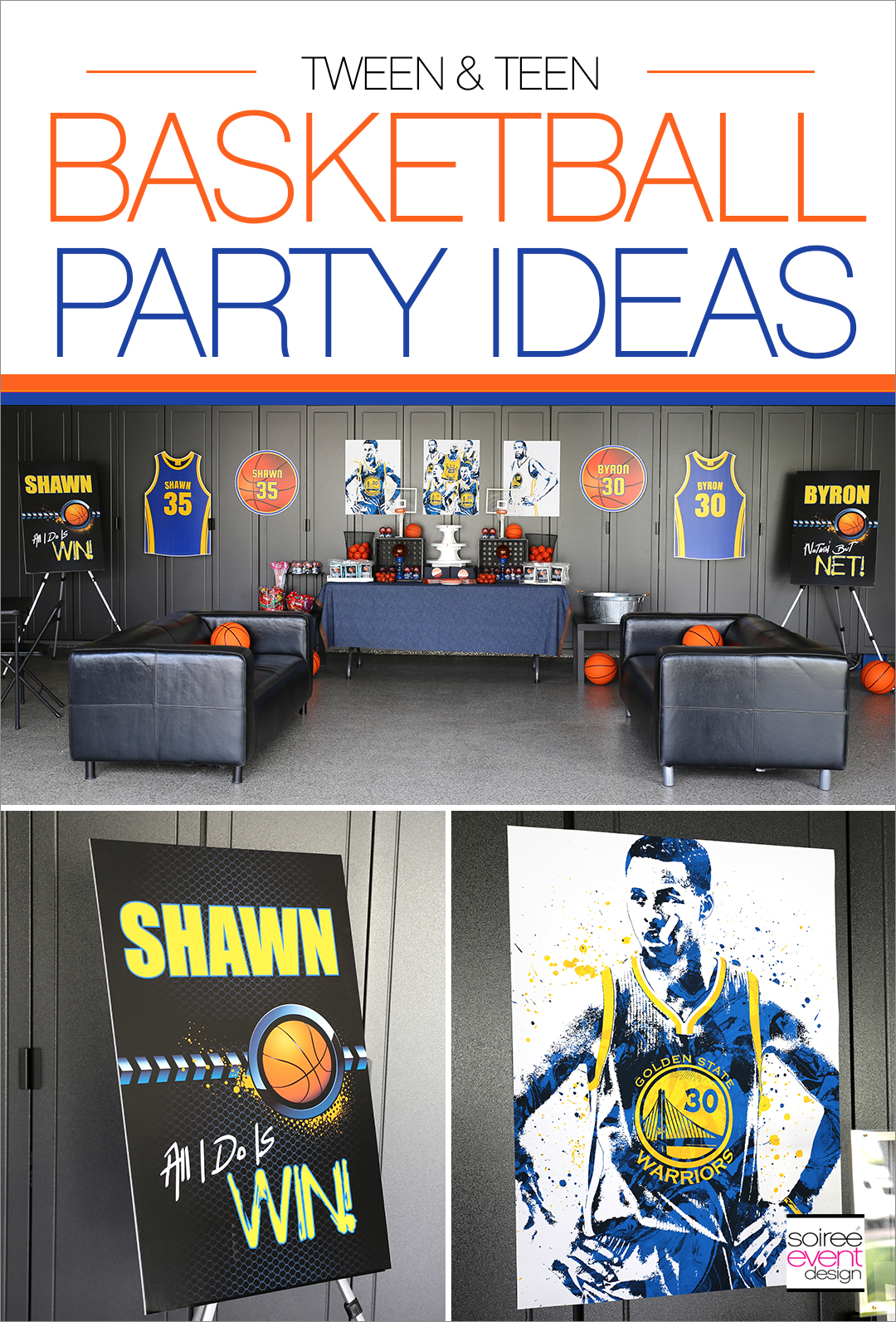 Basketball Party  Ideas  for Teens Tweens Soiree Event 