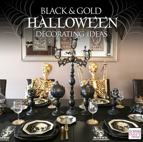 Black and Gold Halloween Decorating Ideas