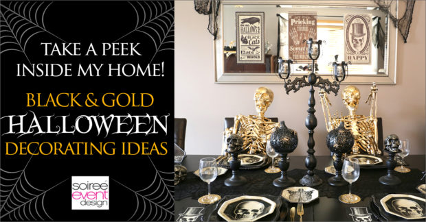 Black and Gold Halloween Decorating Ideas FB