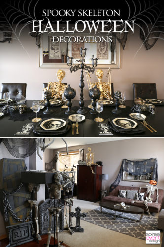Black and Gold Halloween Decorating Ideas - Home