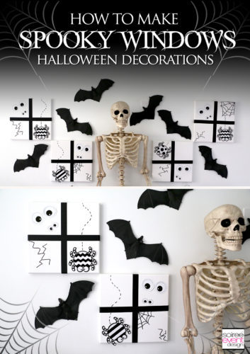 DIY Spooky Windows Halloween Decorations