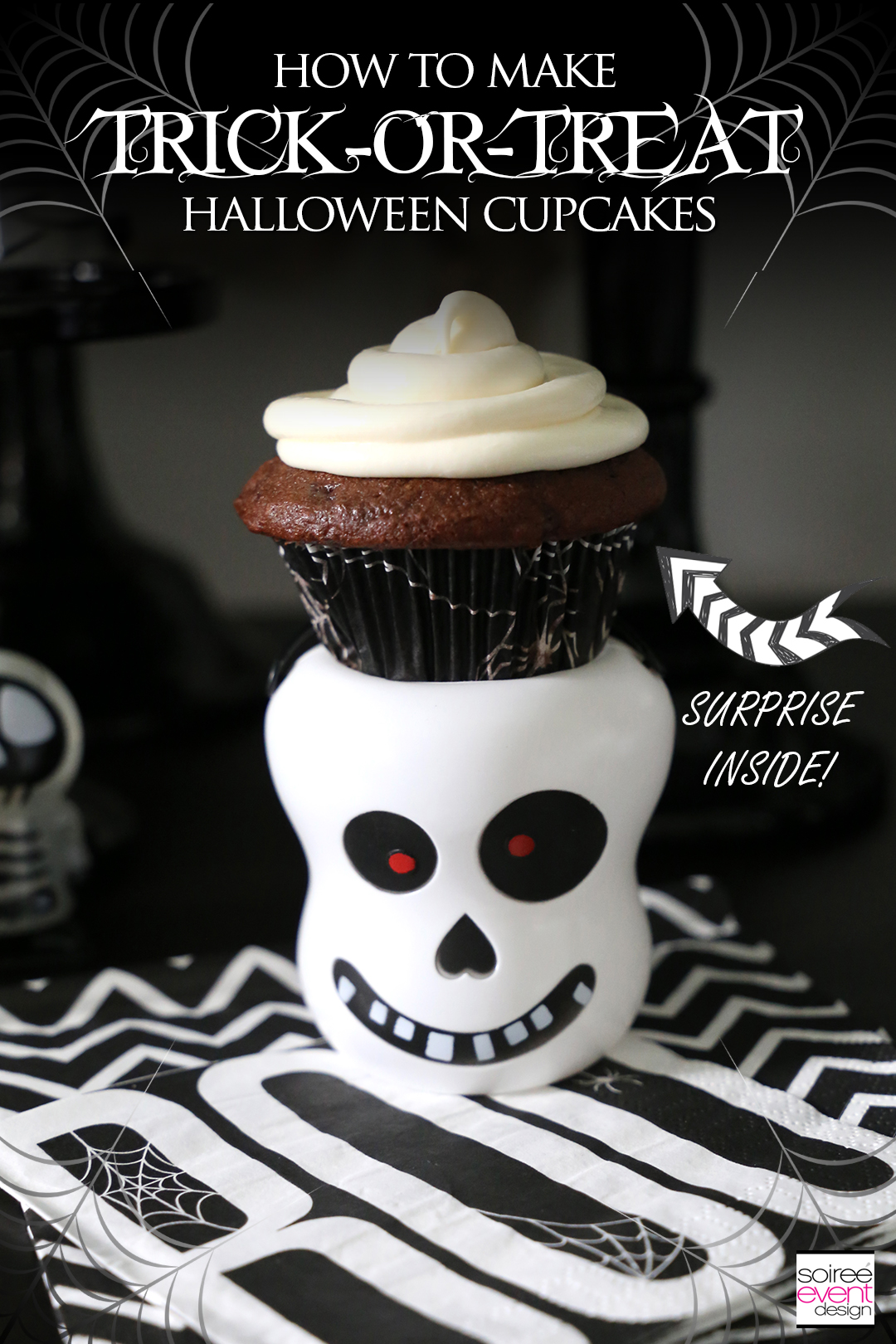 Trick or Treat Halloween Cupcakes
