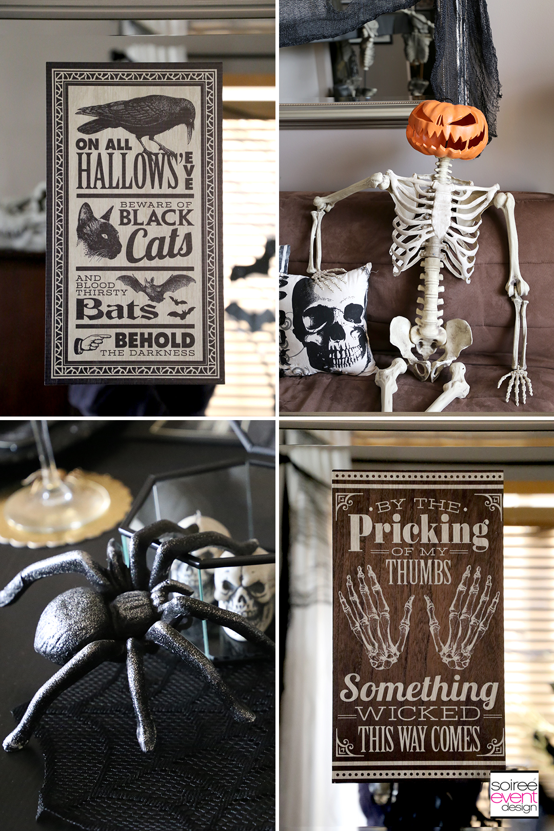 Vintage Halloween Decorating Ideas - Skeletons