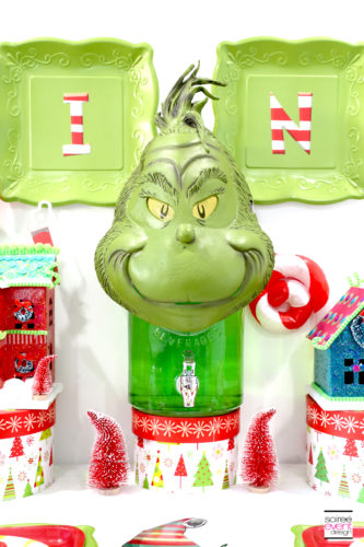 Grinch Party Ideas - Grinch Party Drink Dispenser