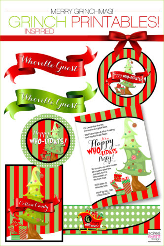 Grinch Party Ideas - Grinch Party Printables