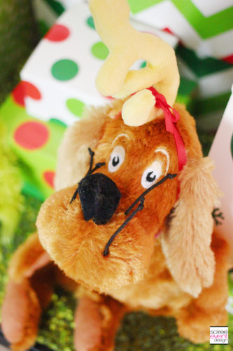 Grinch Party Ideas - Max the Dog Decorations